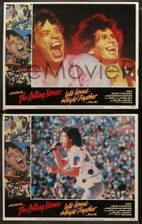 4w784 LET'S SPEND THE NIGHT TOGETHER 3 LCs 1983 great images of Mick Jagger and The Rolling Stones!