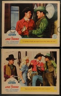 4w785 LONE PRAIRIE 3 LCs 1942 cowboy Russel Hayden with gun, Bob Wills & His Texas Playboys