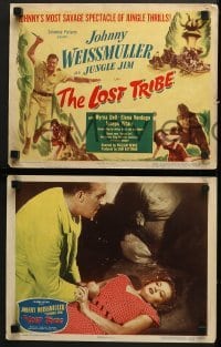 4w276 LOST TRIBE 8 LCs 1949 Johnny Weissmuller as Jungle Jim, his most savage spectacle!