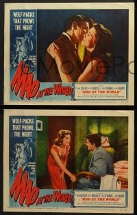 4w284 MAD AT THE WORLD 8 LCs 1955 sexy bad girl & teen hoodlums terrorize the innocent!