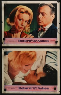 4w646 RETURN FROM THE ASHES 5 LCs 1965 Samantha Eggar, the daydream ends & the nightmare begins!