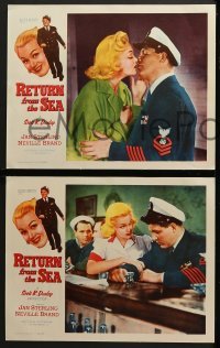 4w387 RETURN FROM THE SEA 8 LCs 1954 Jan Sterling, Neville Brand, the fleet's in!