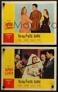 4w393 ROCK-A-BYE BABY 8 LCs 1958 images of wacky Jerry Lewis, Marilyn Maxwell, Connie Stevens!