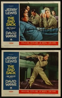 4w397 SAD SACK 8 LCs 1958 wacky images of Jerry Lewis in the Foreign Legion!