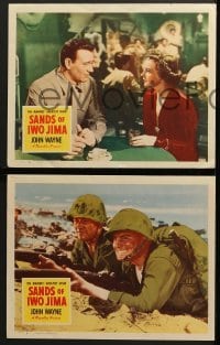 4w802 SANDS OF IWO JIMA 3 LCs 1950 WWII Marine John Wayne in action, Adele Mara!