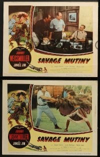 4w404 SAVAGE MUTINY 8 LCs 1953 Johnny Weissmuller as Jungle Jim w/pretty Angela Stevens!