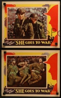 4w650 SHE GOES TO WAR 5 LCs 1929 wacky images of Edmund Burns, World War I soldier!