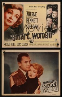 4w428 SMART WOMAN 8 LCs 1948 Brian Aherne, Barry Sullivan, Constance Bennett!