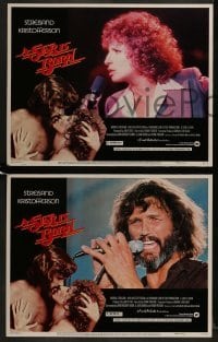 4w544 STAR IS BORN 7 LCs 1977 great images of Kris Kristofferson & Barbra Streisand!