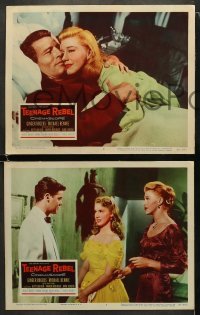 4w820 TEENAGE REBEL 3 LCs 1956 Ginger Rogers with Betty Lou Keim & Warren Berlinger!