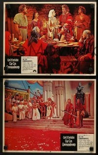 4w657 TEN COMMANDMENTS 5 LCs R1972 Cecil B. DeMille classic starring Charlton Heston as Moses!