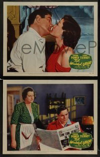 4w608 THAT WONDERFUL URGE 6 LCs 1949 great images of Tyrone Power, sexy Gene Tierney!