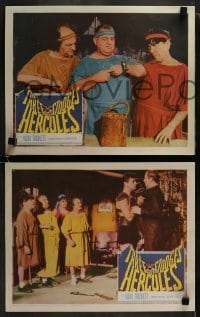 4w731 THREE STOOGES MEET HERCULES 4 LCs 1961 Moe Howard, Larry Fine & Joe DeRita with Samson Burke!