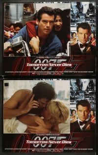 4w464 TOMORROW NEVER DIES 8 LCs 1997 Pierce Brosnan as James Bond 007, Teri Hatcher, Yeoh!