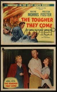 4w465 TOUGHER THEY COME 8 LCs 1950 Wayne Morris, Preston Foster, savage battle for timber!