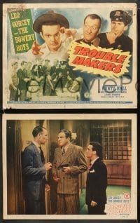 4w469 TROUBLE MAKERS 8 LCs 1949 Leo Gorcey & Bowery Boys w/Huntz Hall & Gabriel Dell!