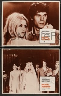 4w610 TWO WEEKS IN SEPTEMBER 6 LCs 1967 A Coeur Joie, sexy Brigitte Bardot in love!