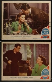 4w611 UNDERCURRENT 6 LCs 1946 Edmund Gwenn between Katharine Hepburn & Robert Taylor!