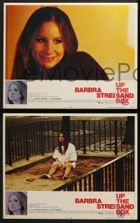 4w473 UP THE SANDBOX 8 LCs 1973 images of Barbra Streisand with strange creepy border art!
