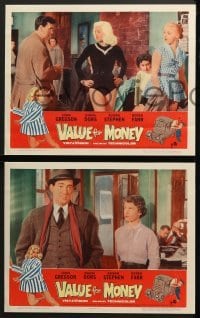 4w477 VALUE FOR MONEY 8 LCs 1957 great images of super sexy Diana Dors, John Gregson, Ken Annakin!