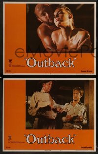 4w551 WAKE IN FRIGHT 7 LCs 1971 Donald Pleasence & Sylvia Kay in tough Australian Outback!