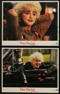 4w490 WHO'S THAT GIRL 8 LCs 1987 young rebellious Madonna, Griffin Dunne, Haviland Morris!