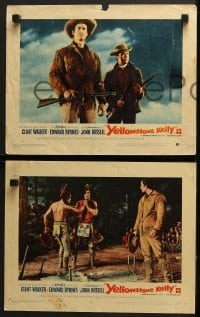 4w616 YELLOWSTONE KELLY 6 LCs 1959 western cowboy Clint Walker in the title role, Rhodes Reason!