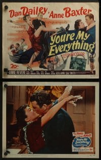 4w500 YOU'RE MY EVERYTHING 8 LCs 1949 cool images of Dan Dailey and sexy Anne Baxter!