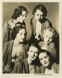 4x204 BEN YOST'S VARSITY CO-EDS deluxe 8x10 still 1930s 6 pretty girl singers by Bruno of Hollywood!