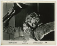 4x219 BIRDS 8.25x10.25 still 1963 Alfred Hitchcock, great c/u of Tippi Hedren attacked by bird!