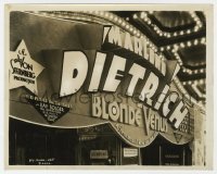 4x001 BLONDE VENUS 8x10 still 1932 incredible theater front with giant Marlene Dietrich credit!