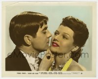 4x079 BLOOD & SAND color 8x10 still 1941 romantic c/u of beautiful Rita Hayworth & Tyrone Power!