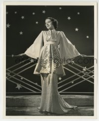 4x254 CAROL HUGHES 8.25x10 still 1936 modeling a striking metal cloth summer ensemble by Welbourne!