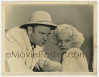 4x273 CHINA SEAS 8x10 still 1935 great close up of Wallace Beery eyeing sexy Jean Harlow!