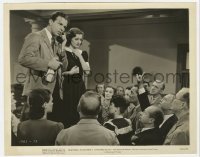 4x274 CHRISTMAS IN JULY 8x10 still 1940 Dick Powell & Ellen Drew over angry crowd, Preston Sturges!