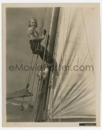4x276 CLAIRE TREVOR 8x10 still 1936 redecorating a friend's yacht while making Star For a Night!
