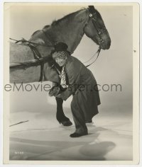 4x301 DAY AT THE RACES deluxe 8x9.5 still 1937 c/u of Harpo Marx lifting horse's leg by Allan, rare!