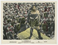 4x087 DEMETRIUS & THE GLADIATORS color 8x10.25 still 1954 Victor Mature in armor leading soldiers!