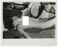 4x311 DEVIL IN MISS JONES 8x10 still 1973 sexy Georgina Spelvin completely nude on bed with snake!