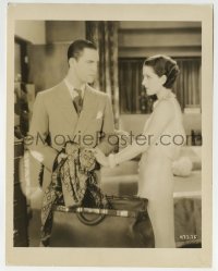4x314 DIVORCEE 8x10.25 still 1930 c/u of Chester Morris & Norma Shearer, Best Actress Oscar winner!