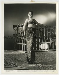 4x343 ELEANOR PARKER 8x10.25 still 1943 modeling sexy 2-piece polka dot outfit, Mission to Moscow!