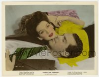 4x093 FLIGHT FOR FREEDOM color 8x10.25 still 1943 romantic c/u of Rosalind Russell & Fred MacMurray!
