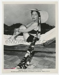 4x412 GLORIA SWANSON 8x10.25 still 1950 on chaise lounge in wild outfit when she made Sunset Blvd!