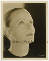 4x431 GRETA GARBO 8x10 still 1930s incredible head & shoulders portrait with her hair pulled back!
