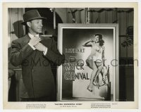 4x444 HAVING WONDERFUL CRIME 8x10 still 1944 smiling George Murphy by Winter Carnival poster!