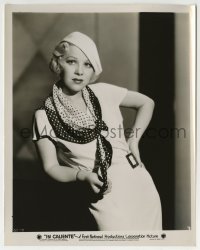 4x482 IN CALIENTE 8x10.25 still 1935 great c/u of Glenda Farrell in beret with hand on her hip!