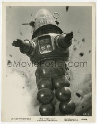 4x488 INVISIBLE BOY 8x10.25 still 1957 wonderful close up of rampaging Robby the Robot!