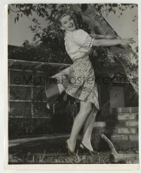 4x490 IRENE MANNING 8x9.75 still 1944 twirling her skirt, soon to be seen in The Desert Song!