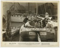 4x498 JACK LONDON 8x10.25 still 1943 Michael O'Shea with sexy Virginia Mayo & men on boat!