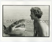 4x064 JAWS deluxe candid 8x10 file photo 1975 barechested Spielberg squinting by Bruce by Goldman!